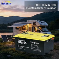 Batterie LiFePO4 à décharge profonde 48V 105AH 5KW Grade A pour camping-car extérieur avec BMS intelligent, bus CAN, borne M8, 6K cycles, CE RoHS IP67 OEM ODM