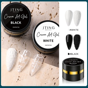 JTING Gel UV/LED pour ongles, 4 couleurs, pour peinture en relief créative et coloration en une seule couche, colle gaufrée longue durée, OEM, marque privée - Product Image 2