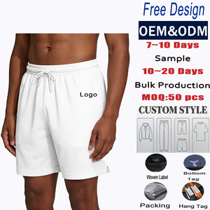 Short de sport pour <span class=keywords><strong>homme</strong></span>, taille mi-haute, en polyester/coton non tissé, imperméable, respirant, séchage rapide, coupe ample, longueur genou, idéal pour le fitness, le basketball et le jogging - Product Image 1