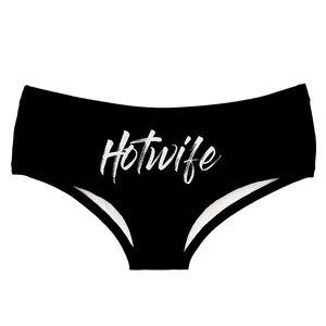 Celana dalam 3D Super lembut wanita HOTWIFE cetakan lucu Kawaii Push Up celana dalam seksi Thong untuk wanita