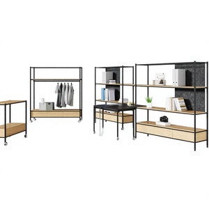 Dernière Collection : Bibliothèques Modulaires Modernes, Étagères de <span class=keywords><strong>Bureau</strong></span>, Unité de Rangement Ouverte pour Salon - Product Image 1