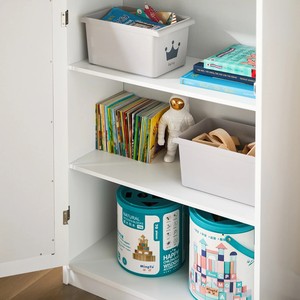 Armoires pour enfants Coffres de rangement pour jouets avec tableau noir Boîtes de rangement en MDF pour jouets - Product Image 6