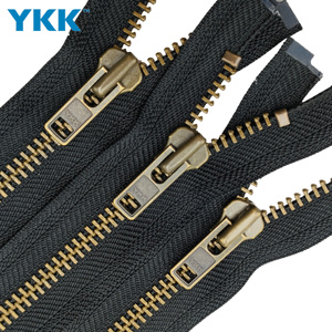 <span class=keywords><strong>YKK</strong></span> 5 #<span class=keywords><strong>8</strong></span> # Bronze Puller Zipper Open-end/Two-way pour Sport Wear & Jacket - Product Image 5
