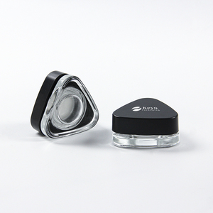 Prix usine <span class=keywords><strong>Triangle</strong></span> 9g Pot de concentré transparent Petit pot en verre concentré à l'épreuve des enfants à fond triangulaire - Product Image 5