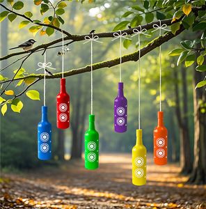 Cible de <span class=keywords><strong>tir</strong></span> en plastique réutilisable - Pack de 6 cibles d'entraînement colorées anti-rupture pour le <span class=keywords><strong>tir</strong></span> à l'arc, les jeux en plein air - Product Image 6