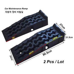 2 Pcs <span class=keywords><strong>rampe</strong></span> d'entretien de voiture 90.5x30x21.5cm coussin de levage de pneu de voiture outils de sauvetage extérieur pour automobiles atelier de réparation de voiture <span class=keywords><strong>rampe</strong></span> de pneu - Product Image 3