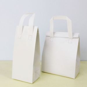 Sacs isothermes portables orange personnalisés en non-tissé, auto-adhésifs et jetables pour la livraison de café et la livraison de repas, idéaux pour les pique-niques - Product Image 3