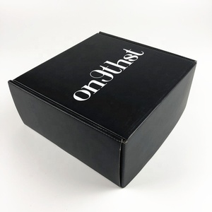 De Blanco logotipo negro de impresión de cartón corrugado <span class=keywords><strong>duro</strong></span> de la caja de papel para embalaje de regalo - Product Image 1