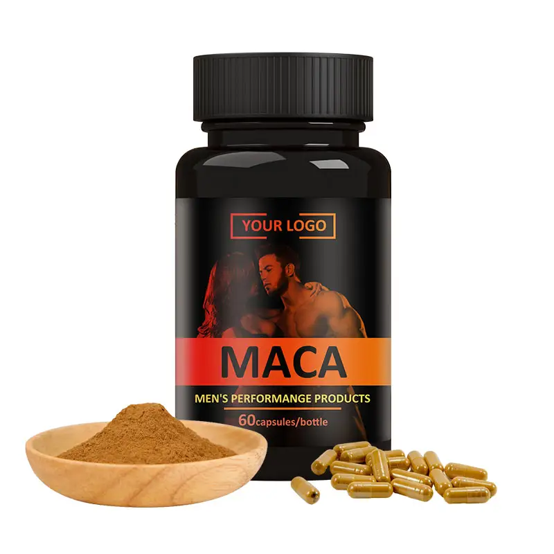 Amulyn Organische Zwarte Maca Wortel Extract Poeder Voedingssupplement Zwarte Maca Capsules