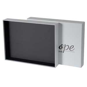 Boîte en carton rigide personnalisée avec logo imprimé en haut et en bas, emballage pour t-shirts et vêtements, boîtes en carton blanc - Product Image 5