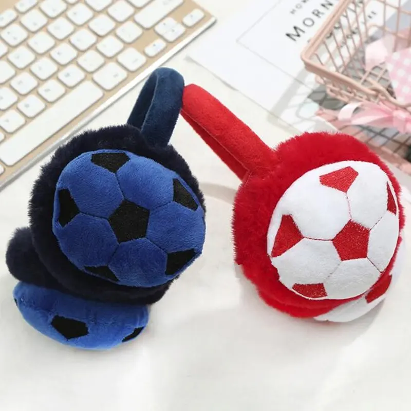 Bambini Ear Muffs Fascia Ragazzi E Ragazze di Inverno Caldo Sveglio Bello Pelliccia Del calcio Del Fumetto Della Peluche Per Bambini Paraorecchie Addensare Orecchie di Copertura