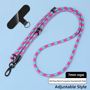 Cell Phone Rope Strap Accessories Universal Mobile Phone Lanyard Crossbody Necklace Strap Patch Tether Adjustable Length