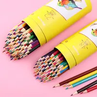थोक बच्चों को स्कूल छात्रों भित्तिचित्र चित्रकारी स्टेशनरी 48 रंग 36 रंग पानी में घुलनशील रंगीन पेंसिल