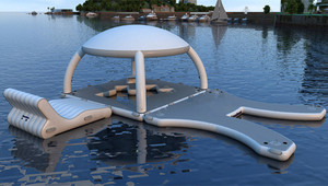 JUMPFUN เสื่อลอยน้ํา <span class=keywords><strong>Sea</strong></span> Pad สําหรับพักผ่อนและเล่นน้ําพร้อมผ้าคลุมและโซฟา - Product Image 2