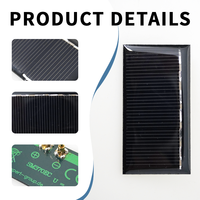 FOLDSUN Sel Surya Epoxy Persegi Panjang Efisiensi Tinggi 22,7% Mono IP65 Tahan Air 3V 5V 6V CE untuk Dimensi Kustom OEM