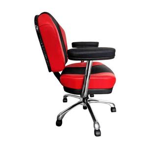 YH jugador al por mayor Texas Hold'Em sillas de póquer Casino rojo Pu cuero rodillo brazo juego silla con reposabrazos - Product Image 4