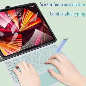 Mini Teclado Inalámbrico Bluetooth con Panel Táctil y Ratón Integrado para iPad Air 4 5 6 7 9ª 10ª Generación 10.9 Pulgadas Pro 11 12.9 13 Pulgadas M234 - Product Image 2