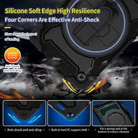 Étuis de tablette de qualité militaire testés contre les chutes pour Lenovo Tab M10 Plus Case Gen 3 10.6 2022 avec sangle de maintien et support rotatif à 360°