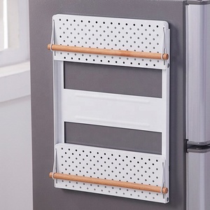 Magnete contenitore per spezie organizzatore frigorifero ripiano laterale scaffale per spezie a <span class=keywords><strong>parete</strong></span> scaffale <span class=keywords><strong>da</strong></span> cucina magnetico pieghevole - Product Image 2