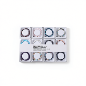 Bracciale in Acciaio Inossidabile da 8mm con Pietre Naturali PULSERA - Product Image 2