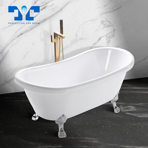 <span class=keywords><strong>Bañera</strong></span> Acrílica Independiente Moderna de Alta Calidad y Económica de 1.7 m, Tamaño Pequeño <span class=keywords><strong>para</strong></span> Bebés, Baño Interior <span class=keywords><strong>con</strong></span> Cuatro <span class=keywords><strong>Patas</strong></span> - Product Image 1