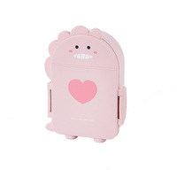 Boîte à lunch en plastique scellée avec couvercle, anti-fuite, pour étudiants et employés de bureau, motif dinosaure de dessin animé, durable, vente en gros