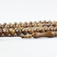Nouveau design 7*7mm, chapelet Tesbih en bois Kuka 99 perles, forme tour diamant, collier de prière islamique