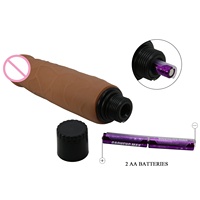 Dildo Deslizante Realista con Vibración, Dildo Vibrador de Piel Suave Realista con Vibración Multivelocidad para la Masturbación Femenina
