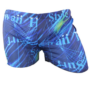 <b>Men</b> Swim <b>Trunks</b> Polyester Material Blue Pattern Swimming Water Sports - Product Image 2