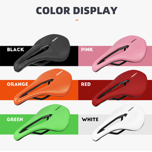 <span class=keywords><strong>Selle</strong></span> en cuir <span class=keywords><strong>confortable</strong></span> personnalisable pour femmes, pour vélos <span class=keywords><strong>de</strong></span> montagne/route - Légère, imperméable, ventilée, design sportif - Product Image 4