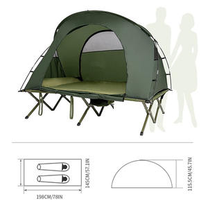 Source Usine Personnalisé Extérieur <span class=keywords><strong>Bivouac</strong></span> Vert Portable Deux Couches Classique Étanche 4 Saisons Randonnée Tunnel Camping Tentes - Product Image 3