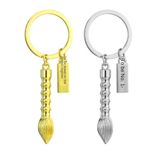 Portachiavi Creativo Commemorativo per Laurea con Parole Ispirazionali, Piccolo Regalo, Design Cappello e Pennello da Laureato, Ciondolo per Zaino - Product Image 5