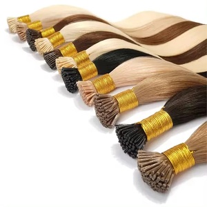 Extensioni di Capelli Umani Vergini Remy Europei Russi con Cheratina Pre-Incollata a Punta I F U V Y, Lisci e Setosi, a Doppia Trama - Product Image 5