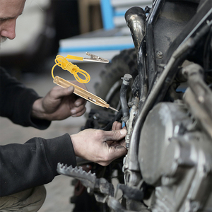 Probador de Circuitos de Luz para Automóvil, 6V 12V 24V CC, Lámpara de Prueba de Circuito de Luz para Auto, Detector de Voltaje con Punta de Cobre - Product Image 6