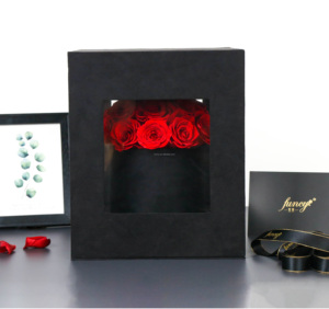 Nuovo Design regalo di anniversario di lusso Packaging a lunga durata a forma di cupola disposizione fiori conservati rose in scatola - Product Image 5