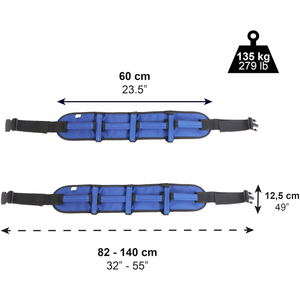 Cinturón de transferencia con 7 asas para paciente y cuidador (2 unidades), ayuda para levantar personas con movilidad reducida - Product Image 1