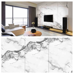 Échantillon gratuit <span class=keywords><strong>dalle</strong></span> alternative en <span class=keywords><strong>marbre</strong></span> artificiel à basse quantité minimale de commande panneau mural SPC feuille de <span class=keywords><strong>marbre</strong></span> UV en plastique <span class=keywords><strong>PVC</strong></span> flexible - Product Image 2