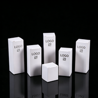Mehrgrößen-Blanko-Weißkartonbox mit individuellem Logo, faltbare Papierbox für ätherische Öle und Kosmetikflaschenverpackung