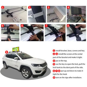 Pantalla LED de Alta Calidad P5 a Todo Color, Doble Cara, Impermeable IP65, para Techo de <span class=keywords><strong>Taxi</strong></span> - Product Image 6