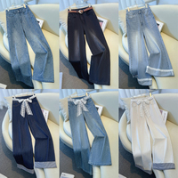 Jeans pour femmes très demandés, Nouveaux jeans droits taille haute amincissants pour femmes automne 2026, Vente en gros