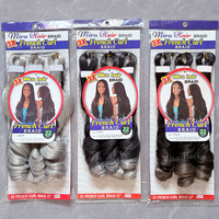 Tresses au crochet French Curl avec pointes bouclées, cheveux pré-bouclés pour tressage, pour femmes