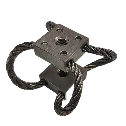 LIVA-EP GS-1 CR Type Natural Rubber Anti-Vibration Damper Rubber Mounts Anti-Skidding for Generator Engine Motor Etc. Silver
