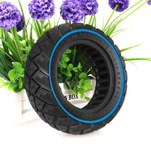 Pneu solide tout-terrain ULIP noir-bleu 9x3.0-5.5 pour trottinette électrique Kukirin G2 Pro 9 pouces 2024, pneu de remplacement anti-crevaison - Product Image 5