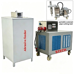 Máquina de Corte por Chorro de Agua Portátil BTECH, Cortadora de Tuberías Abrasiva de 250Mpa, Corte en Frío, a Prueba de Explosiones, Sin Contaminación, Trifásica 220-380V - Product Image 1