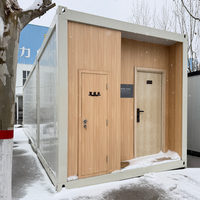 Maison préfabriquée pliable prête à l'emploi, bâtiment mobile, maison conteneur pliable portable pour l'hiver, pour usage en villa ou hôtel