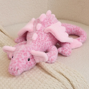Peluche Drago Personalizzato con Imbottitura in Cotone PP, Stampa Leopardata Rosa, Bambola Comfort, Draghi delle Nevi - Product Image 5