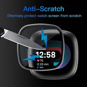Accessoires de montre intelligente souple PMMA + PC Film de protection à couverture complète pour <span class=keywords><strong>Fitbit</strong></span> <span class=keywords><strong>Versa</strong></span> 4/Sense <span class=keywords><strong>2</strong></span> Film de protection d'écran - Product Image 3