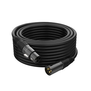 Câble audio <span class=keywords><strong>XLR</strong></span> vers <span class=keywords><strong>XLR</strong></span> de haute qualité 3m 5m <span class=keywords><strong>10m</strong></span> 20m 100m Professionnel 3 broches Mâle Femelle Microphone Gaine PVC - Product Image 1