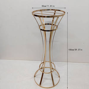 Nuevo Soporte Dorado para Flores, Decoración para Mesa de Boda, Soporte Dorado para Fotos, Decoración de Boda, Soporte para Flores de Boda - Product Image 3