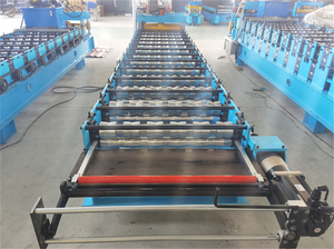 Machine de formage de rouleaux double couche à revêtement couleur aluminium pour type trapézoïdal - Product Image 2